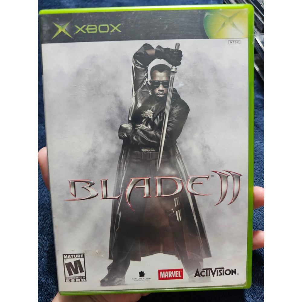 Blade II Microsoft Xbox Game Original Marvel Activision NTSC Complete CIB